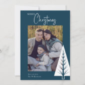 Weihnachten in einem modernen, minimalistisch-blau (Vorderseite)