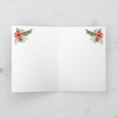 Weihnachten in einem Schneeglobe Karte (Innenseite)