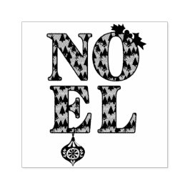 WEIHNACHTEN in einem Weihnachtsbaummuster Gummistempel