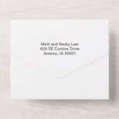 Weihnachten in einer Hochzeit Einladung (Rückseite)