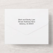 Weihnachten in einer Hochzeit Einladung (Rückseite)