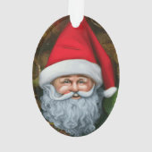 Weihnachten in einer Weihnachtsfantasiewelt Ornament (Rückseite)