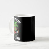 Weihnachten in Florida Deck Der Palme Tree Xmas Wi Kaffeetasse (Vorderseite Links)
