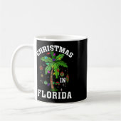 Weihnachten in Florida Deck Der Palme Tree Xmas Wi Kaffeetasse (Links)