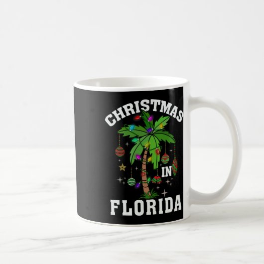 Weihnachten in Florida Deck Der Palme Tree Xmas Wi Kaffeetasse (Rechts)