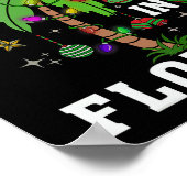 Weihnachten in Florida Deck Der Palme Tree Xmas Wi Poster (Ecke)