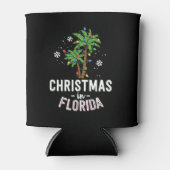 Weihnachten in Florida Deck Die Familie Palmen Dosenkühler (Vorderseite)