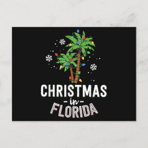 Weihnachten in Florida Deck Die Palmen Familie Va