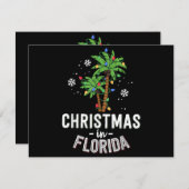 Weihnachten in Florida Deck Die Palmen Familie Va (Vorne/Hinten)