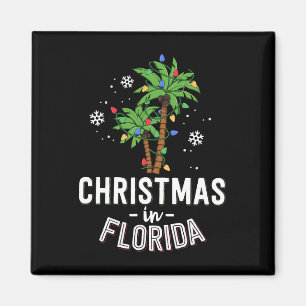 Weihnachten in Florida: Die Palmen schmücken Famil Magnet