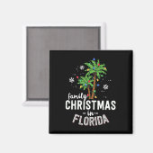 Weihnachten in Florida Palmen Bäume Xmas Strand Magnet (Vorderseite/Rückseite)