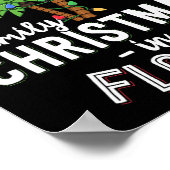 Weihnachten in Florida Palmen Bäume Xmas Strand Poster (Ecke)