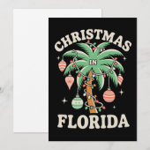 Weihnachten in Florida Palmenbaum Xmas Lichter Win (Vorne/Hinten)