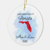 Weihnachten in Florida Staat Ornament (Links)