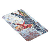 Weihnachten in Florida Weihnachtsmann Reiten Allig Magnet (Rechte Seite)