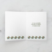 Weihnachten in Frankreich, Weihnachtskarte (Innenseite)