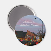 Weihnachten in Gatlinburg, Tennessee Magnet (Vorderseite/Rückseite)