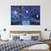 Weihnachten in Glen Canvas Print Leinwanddruck (Insitu (Schlafzimmer))