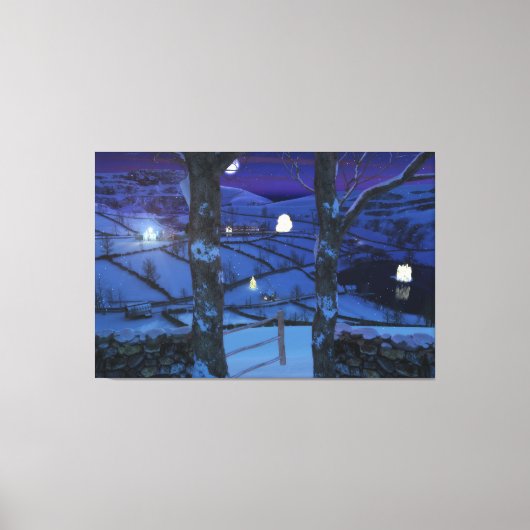 Weihnachten in Glen Canvas Print Leinwanddruck (Vorderseite)