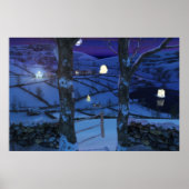 Weihnachten in Glen Print Poster (Vorne)