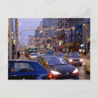 Weihnachten in Großem Über von Madrid Postkarte