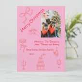 Weihnachten in Handschrift Karte (Stehend Vorderseite)