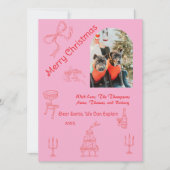 Weihnachten in Handschrift Karte (Vorderseite)