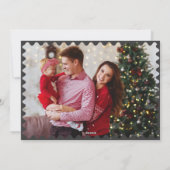 Weihnachten in Handschrift, Schwarz-Weiß-Foto (Rückseite)