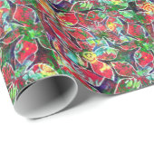 Weihnachten in Hawaii Geschenkpapier (Rolleneckpunkt)