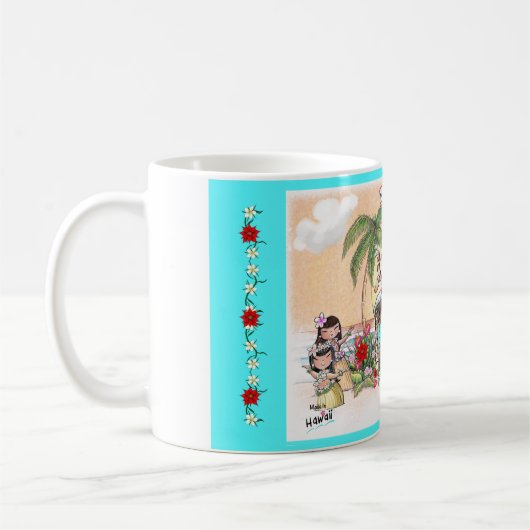 Weihnachten in Hawaii Kaffeetasse (Links)