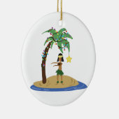Weihnachten in Hawaii Keramik Ornament (Rechts)