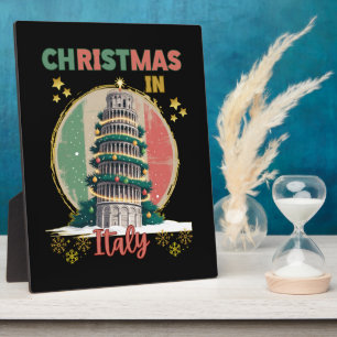 Weihnachten in Italien Italienische Feiertagsstimm Fotoplatte