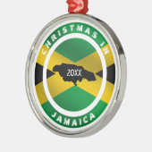 Weihnachten in Jamaika Urlaub auf Jamaika Ornament Aus Metall (Links)
