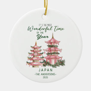 Weihnachten in Japan Custom Travel Keramik Ornament