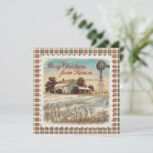 Weihnachten in Kansas Weihnachtskarte (Stehend Vorderseite)