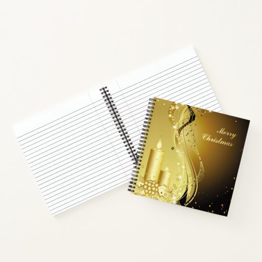 Weihnachten in Kerzenschein Notizbuch (Innenseite)