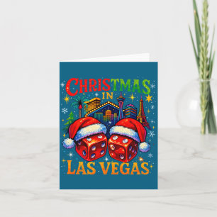 Weihnachten in Las Vegas Lustiges Weihnachtsdesign Karte