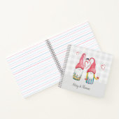 Weihnachten in Liebe Wasserfarbe Handgemalt Notizblock (Innenseite)