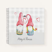 Weihnachten in Liebe Wasserfarbe Handgemalt Notizblock (Vorderseite)