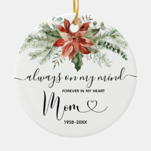 Weihnachten in lieblicher Erinnerung an die Mama Keramik Ornament