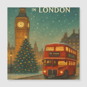 Weihnachten in London - Feierliche Feiertage mit R Magnetkarte