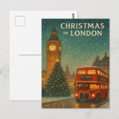 Weihnachten in London - Feierliche Feiertage mit R Postkarte (Vorne/Hinten)