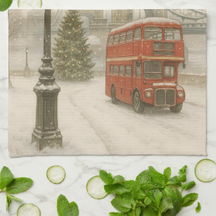 Weihnachten in London Geschenk für Reisende   Feie Geschirrtuch