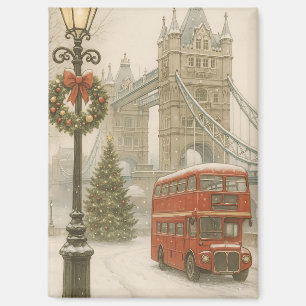 Weihnachten in London Geschenk für Reisende   Feie Magnet