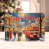 Weihnachten in London: Red Bus Street Scene