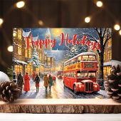 Weihnachten in London: Red Bus Street Scene