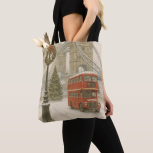 Weihnachten in London-Tasche – Festliche Dekoratio Tasche