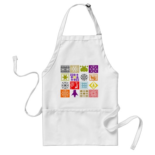 Weihnachten in mehreren Farben Schürze (Vorne)