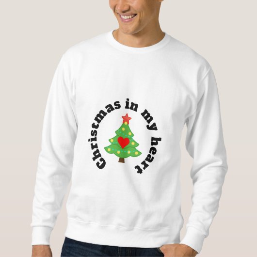 Weihnachten in meinem Herzen Sweatshirt (Vorderseite)