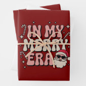 Weihnachten in meiner fröhlichen Ära Cute Groovy X Geschenkpapier Set (Beispiel)